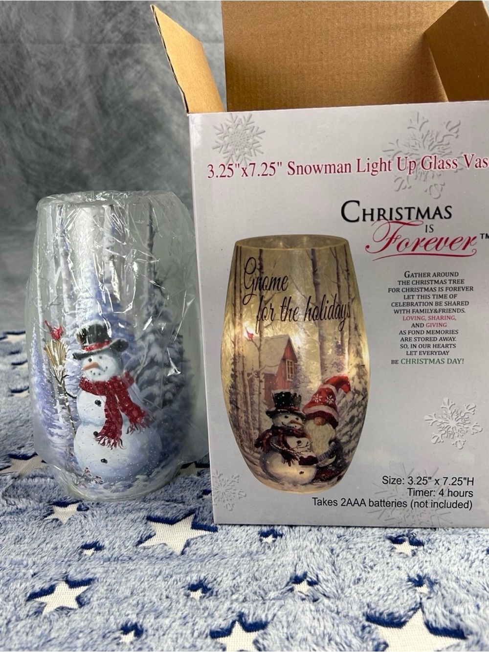 Brand New Light Up Christmas Vase
